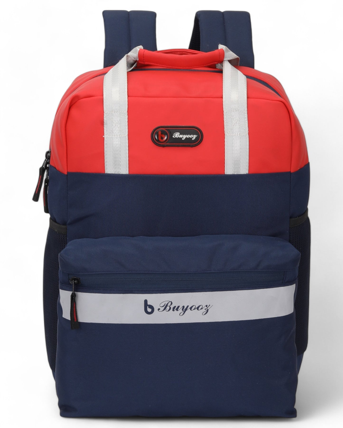 Buyooz 22L Medium Vegan Leather Laptop Backpack (Up to 15.6 Inch) - Water-Resistant, Rainproof Zippers, Sustainable,