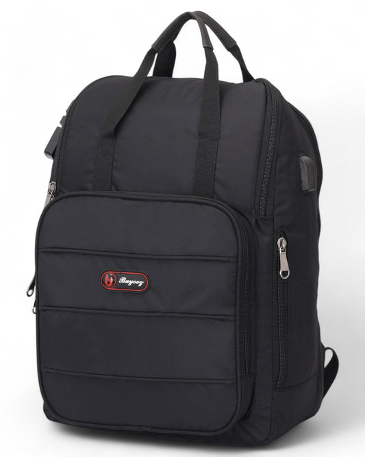 Buyooz Unisex Backpack with USB Charging Port - Up to 15.6 inch laptop