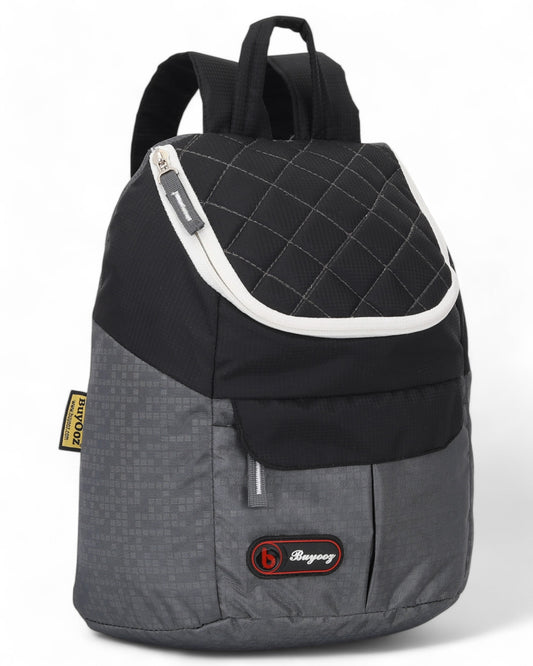 Buyooz Women Grey and Black Vibe Daypack