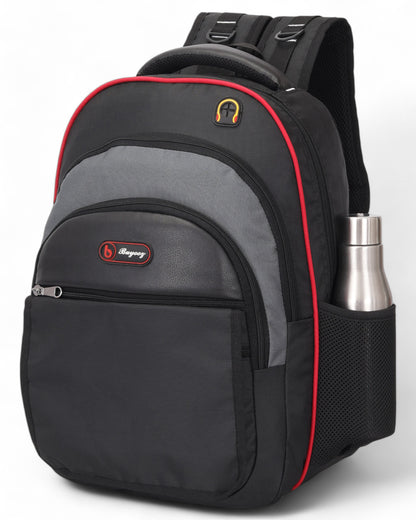 Buyooz Laptop Backpack for Business & Travel - 15.6-inch Laptop Bag  25L Capacity - Black/Grey,