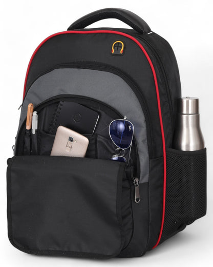 Buyooz Laptop Backpack for Business & Travel - 15.6-inch Laptop Bag  25L Capacity - Black/Grey,