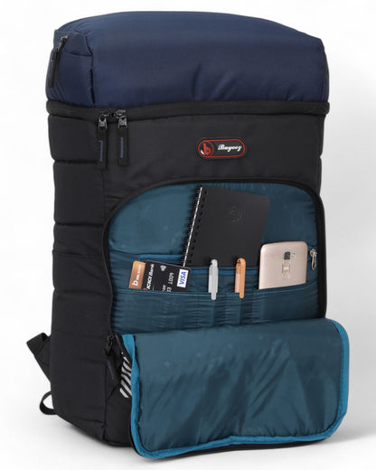 Buyooz Carry Laptop Backpack for Men Women Sleek 15.6-inch Laptop Bag 32L Blue