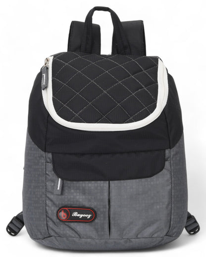Buyooz Women Grey and Black Vibe Daypack