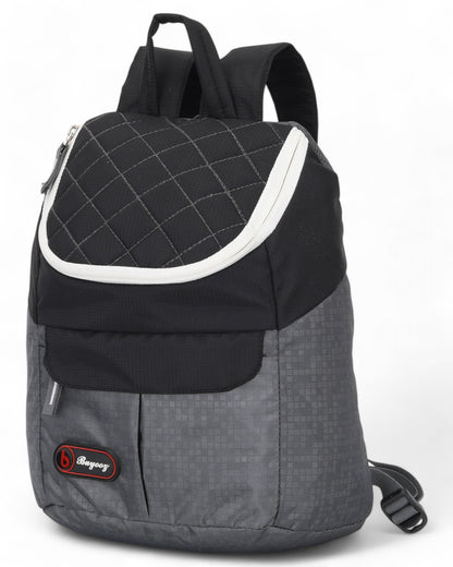 Buyooz Women Grey and Black Vibe Daypack