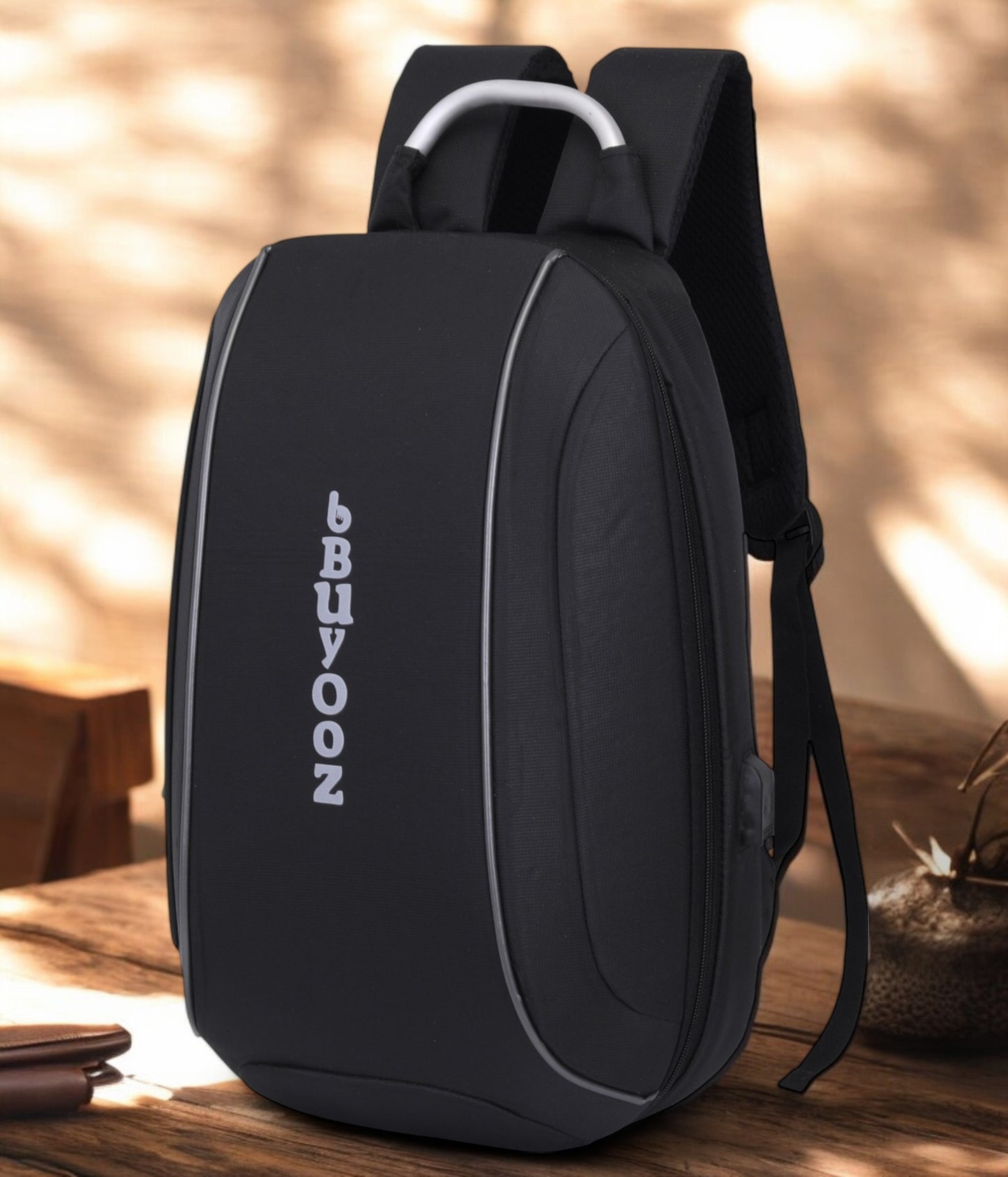 BUYOOZ Anti-Theft Laptop Backpack – Waterproof, USB Charging, Fits 15.6" – Travel & Business Bag