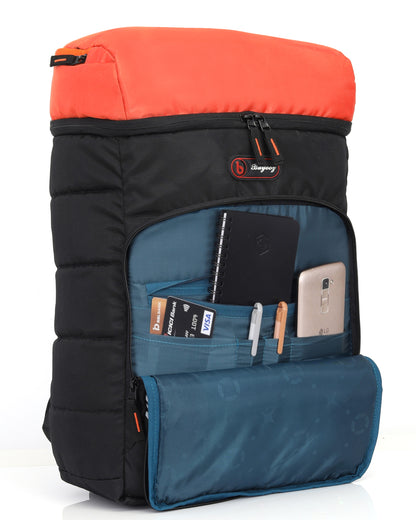 Buyooz Carry Laptop Backpack for Men Women Sleek 15.6-inch Laptop Bag 32L Orange