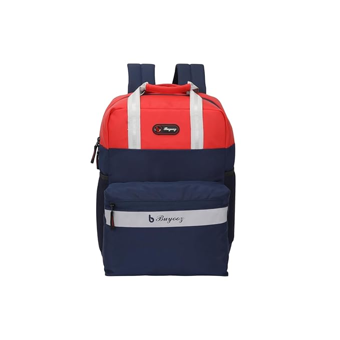Buyooz 22L Medium Vegan Leather Laptop Backpack (Up to 15.6 Inch) - Water-Resistant, Rainproof Zippers, Sustainable,
